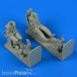 Aerobonus 320.125 - 1:32 German Luftwaffe Pilot and Gunner WWII w.seats for Ju 87 Stuka, f.HAS/TRU