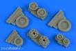 Wheelliant 148.017 - 1:48 F-16I Sufa weighted wheels(GY produktion for Hasegawa