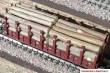 Modellbahn-Bachmann 2010710 - Stammholz kurz 2-tlg. für Tillig, für den 2-achs. Rungenwagen Rm (Art.- Nr. 14620 u.ä.) Größe: 82 x 20 mm