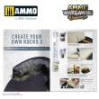 AMMO by MIG Jimenez A.MIG-6930 - AMMO WARGAMING UNIVERSE Book 11 - Create your own Rocks (Multilingual Book)