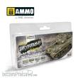 AMMO by MIG Jimenez A.MIG-7301 - DRYBRUSH Set Green Colors