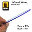AMMO by MIG Jimenez A.MIG-8240 - Softouch Velvet Masking Tape 1 (2mm x 25M) 