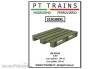 PT Trains 210100-XL - Europaletten Holzfarbe (Großpackung 50 St.)