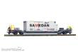 Bemo 2289114 - RhB Sb-v 7729 Tragwagen mit Container ´Migros´ WB004