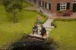 Juweela 23097 - 1:32 Gehwegplatte 50x50 grau hell, 270x