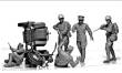 Master Box Ltd. MB3590 - Accident. Soviet & German military men, in 1:32