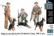 Master Box Ltd. MB35155 - Dogs in service in US Marine Corps in 1:35