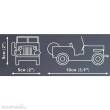 Cobi 24517 - Jeep Willys CJ-2A