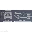 Cobi 24518 - Jeep Willys CJ-2A