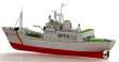 TÜRKMODELL 24553 - FPV Westra Fischerei Patrouillenboot 1:50 Holzbausatz