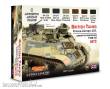 Lifecolor CS44 - British Tanks, France-Europe, U.K., Disruptive Camouflage, Set 2 6 x 22 ml