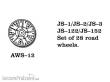 Friulmodel AW-12 - Tracks for JS-1 JS-2 JS-3 Road Wheels