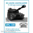 Friulmodel ATL-139 - Tracks for M-108/M-109/PALADIN T-136 type track(early)