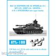 Friulmodel ATL-188 - Tracks for SA-13 GOPHER 9K 35 STRELA 10 / MT-LB / BMP23 / HOSTA / 2 S 1 GVODZIKA late type tracks.