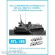 Friulmodel ATL-189 - Tracks for SA-13 GOPHER 9 K 35 STRELA-10 / MT-LB / BMP-23 / HOSTA / 2 S 1 GVODZIKA Swamp tracks.