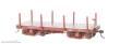 Bachmann 26511 - 18 ft. Flat Car - Oxide Red, Data Only (2 per box)