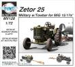 Planet Models 129-MV128 - 1:72 Zetor 25 Military w/Towbar for MiG 15/17s