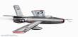 Planet Models 129-PLT129 - Republic XF-91 Thunderceptor V-tail version