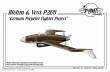 Planet Models 129-PLT188 - Blohm Voss P.208 German Propeler Fighter Project