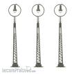 Faller 272125 - LED-Gittermast-Ringleuchte, 3 Stück