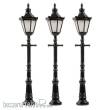 Faller 272128 - LED-Parklaternen, Sechskantlaterne mit Krone, 3 Stück