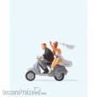 Preiser 28150 - Brautpaar auf Vespa -Roller