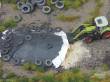 Juweela 28233 - 1:87 Silage braun mit Abdeckfolie/Reifen, 3x
