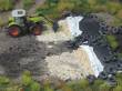 Juweela 28233 - 1:87 Silage braun mit Abdeckfolie/Reifen, 3x