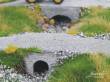 Juweela 28285 - 1:87 Wasserdurchlaß klein, Ziegel grau, 4x