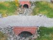 Juweela 28291 - 1:87 Wasserdurchlaß mittel, Ziegel rot, 3x