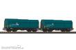 Piko 28304 - 2er Set Teleskophaubenwagen mit Y-Drehgestellen CH-SBB C VI