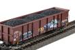 Piko 28338 - 2er Set Offene Güterwagen Eaos DB AG VI mit Graffiti und Kohleladung