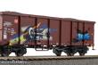 Piko 28338 - 2er Set Offene Güterwagen Eaos DB AG VI mit Graffiti und Kohleladung