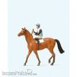 Preiser 29080 - HO Jockey auf Pferd