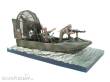 Hobby Fan HF083 - Aircat Airboat Base with 2 Figures (the boat is not included) in 1:35