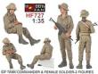 Hobby Fan HF727 - 1:35 IDF Tank Commander &Female soldier-2 Fig