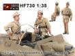 Hobby Fan HF730 - 1:35 Sd.kfz 233 Afrikakorps Crew-2 figures