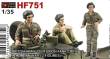 Hobby Fan HF751 - BRITISH ARMY CENTRURION TANK CREW IN KOREAN WAR-2 FIGURES in 1:35