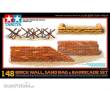 Tamiya 300032508 - 1:48 WWII Diorama-Set Mauern&Sandsäcke