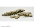Tamiya 300032508 - 1:48 WWII Diorama-Set Mauern&Sandsäcke