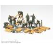 Tamiya 300032547 - 1:48 WWII Diorama-Set Feld-Instandsetz.