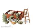 Tamiya 300035180 - 1:35 Diorama-Set Dt. Panzer Instands.(2)