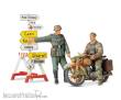 Tamiya 300035241 - 1:35 Diorama-Set Motorrad m.Wegwei.(2)