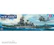 Tamiya 300078028 - 1:350 US Kampfschiff New Jersey BB-62