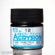 Mr Hobby - Gunze N-012 - Acrysion (10 ml) Flat Black