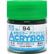 Mr Hobby - Gunze N-094 - Acrysion (10 ml) Clear Green