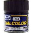 Mr Hobby - Gunze C-078 - Mr. Color (10 ml) Metal Black