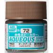 Mr Hobby - Gunze H-072 - Aqueous Hobby Colors (10 ml) Dark Earth