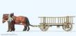 Preiser 30416 - HO Leiterwagen mit Pferd