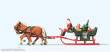 Preiser 30448 - HO Pferdeschlitten+Weihnachtm
